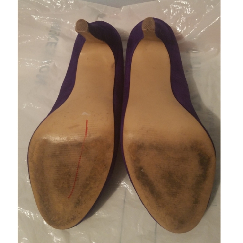 Steve Madden Plum Suede Pumps Size 6.5 - Picture 7 of 8